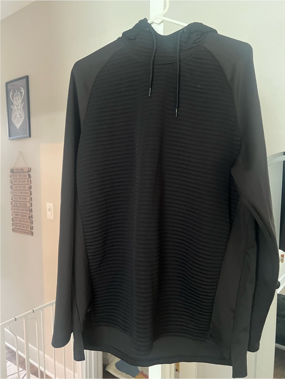 Russell Athletic Black Hooded Performance Pullover